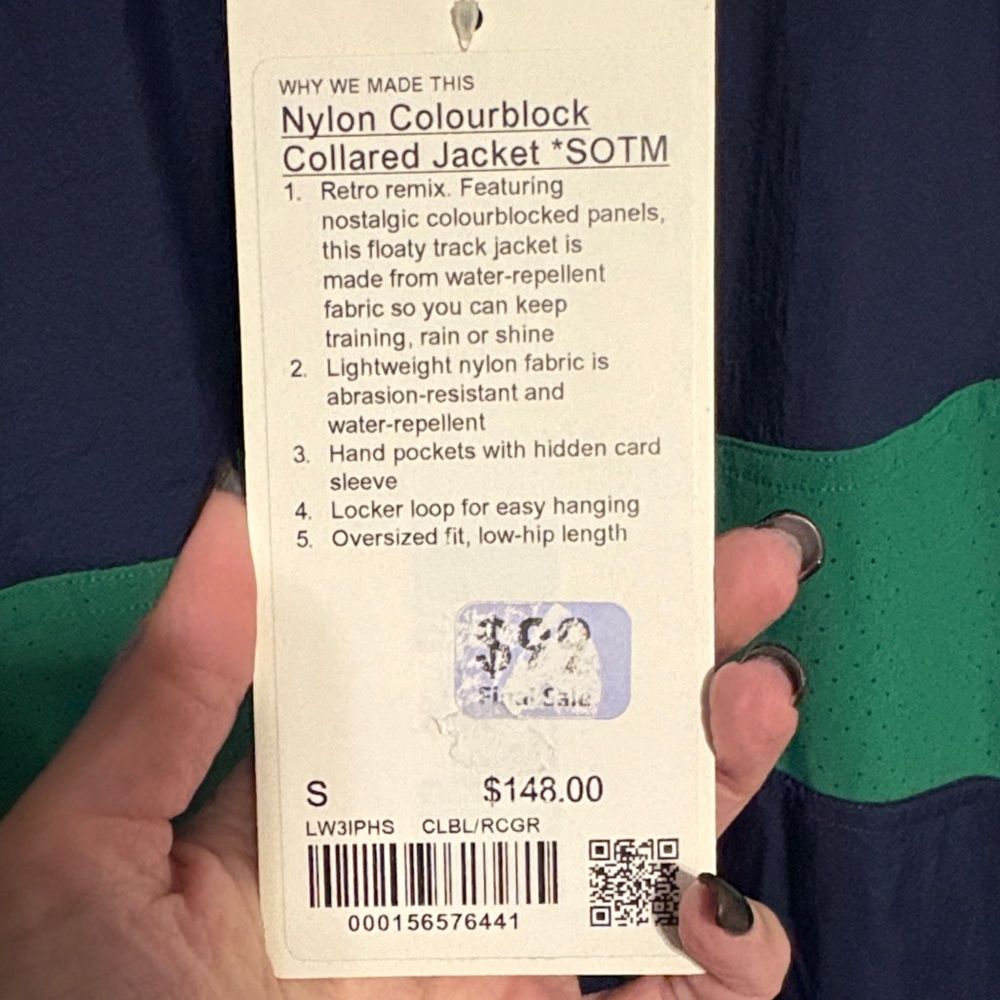 Lululemon Nylon Colourblock Collared Jacket NWT - image 2